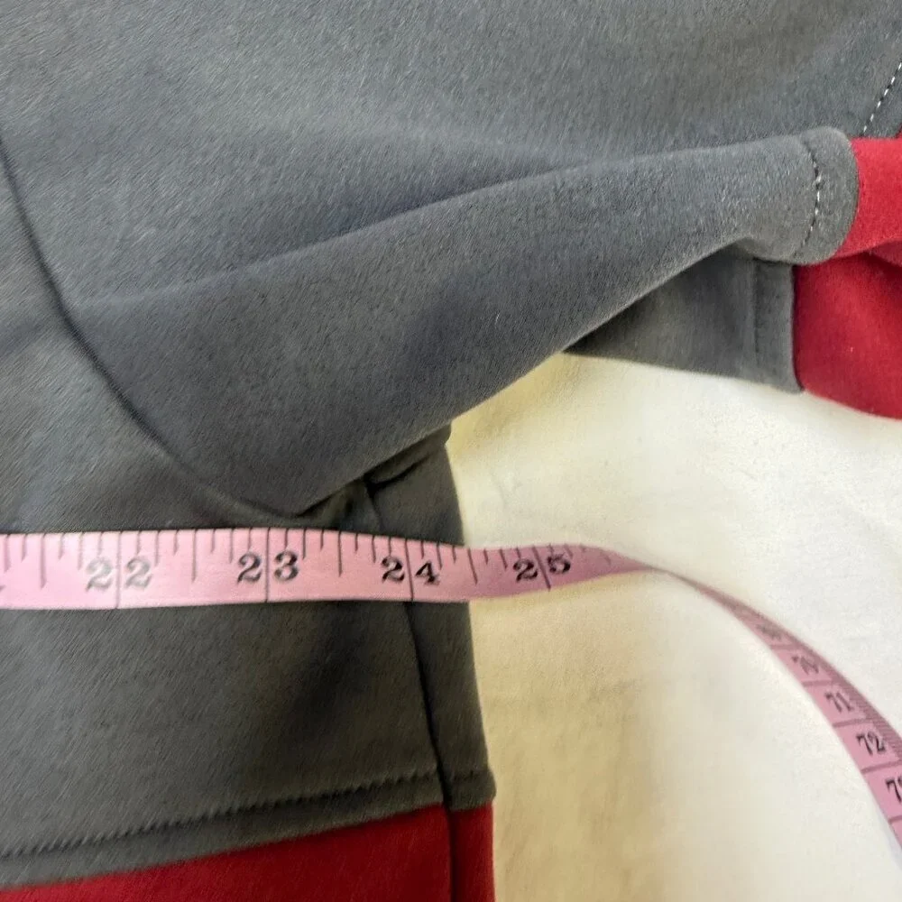 The North Face‎ Colorblock Full-Zip Hoodie – Red/Gray – Men’s XL – EUC